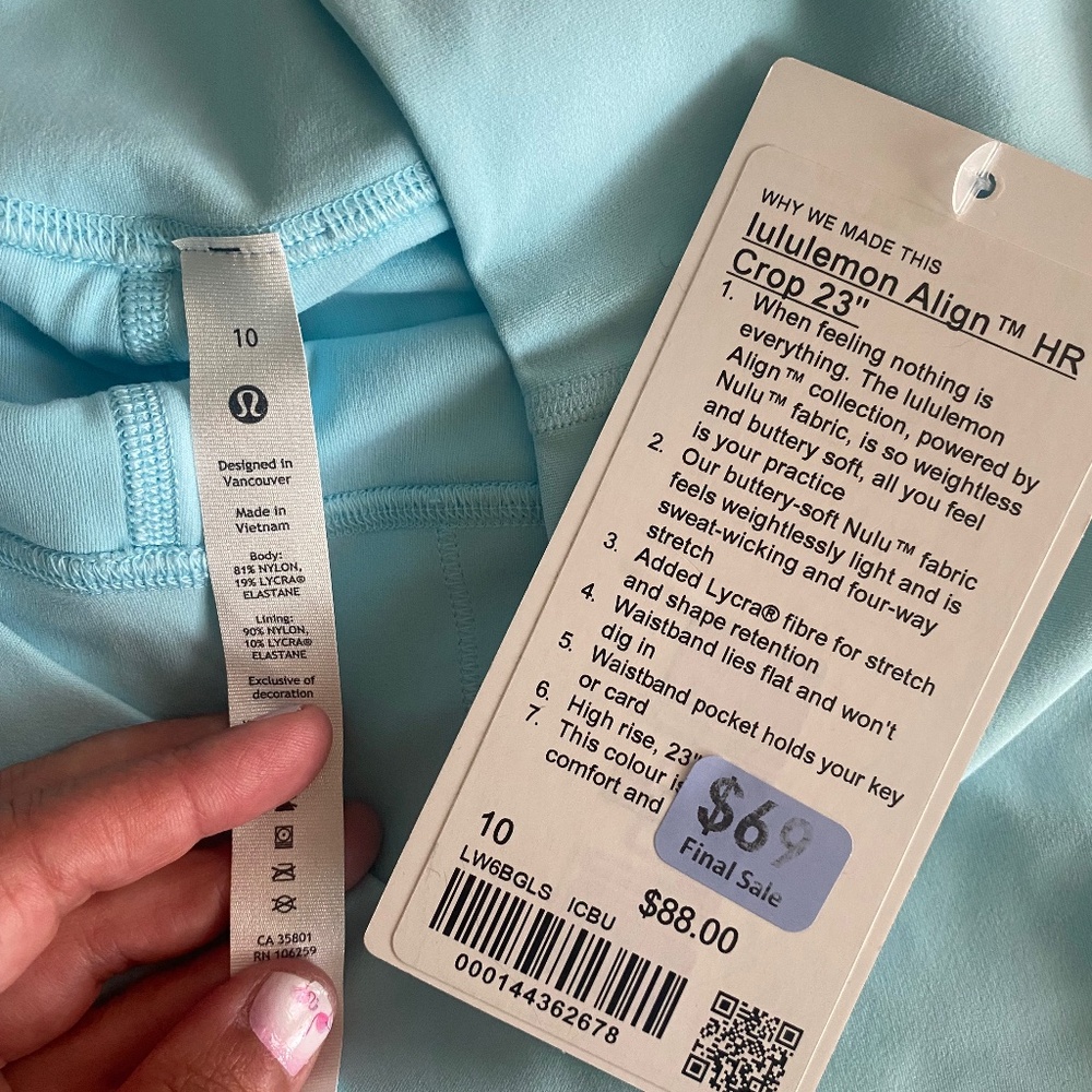 Lululemon Align HR Crop 23”
